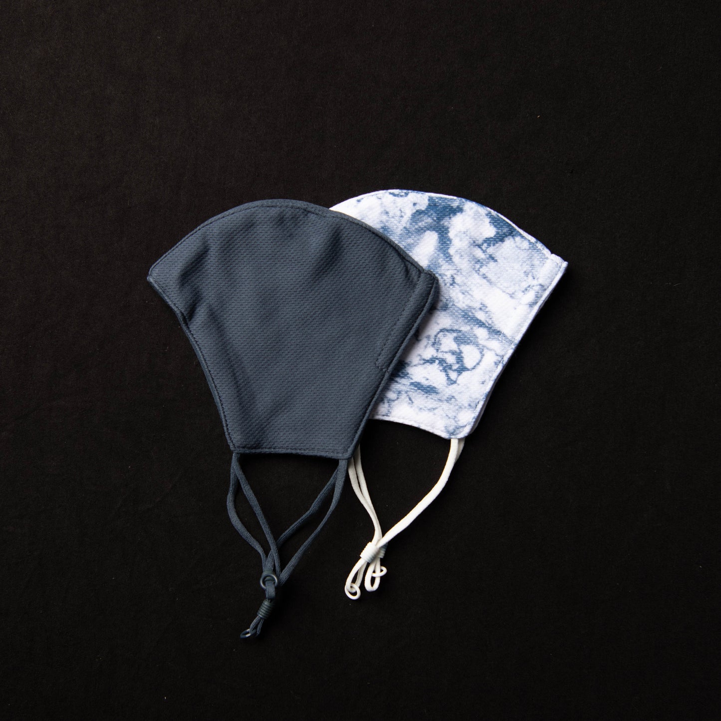 Adult Navy Tie-Dye/Navy Masks with Adjustable Ear Loops 2-Pack