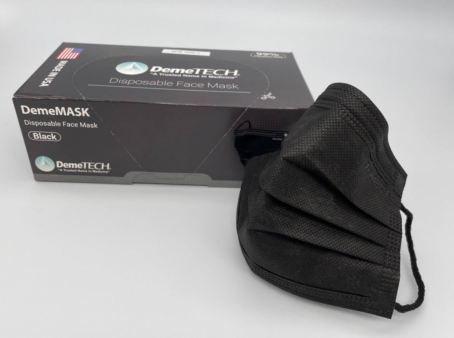 One Package Three Layers Of Black Disposable Mask High - Temu