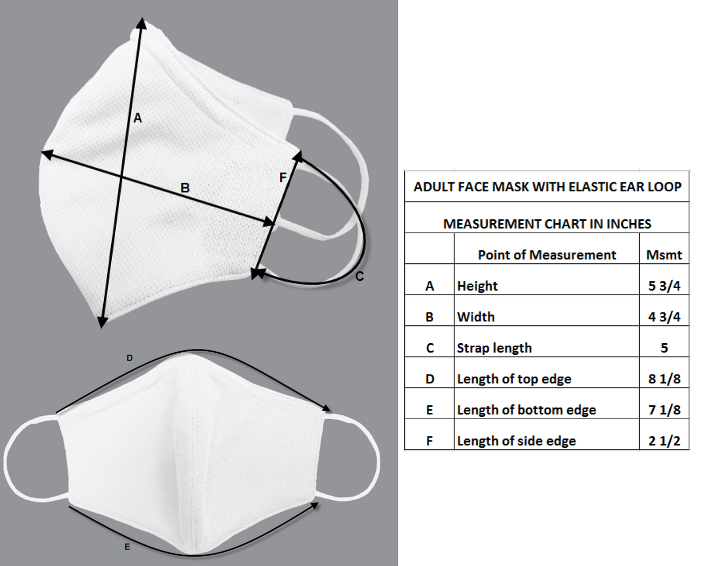 Adult Masks-Solid Grey 3 Pack
