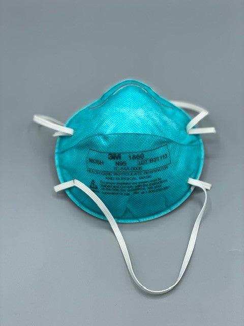 3M-N95-1860 Health Care Respirator and Surgical Mask-20 per box