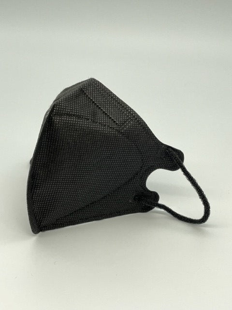 DemeMASK-KIDS-D95 Black Respirator Fold Style with Black Ear Loops-MADE IN USA-20 per box